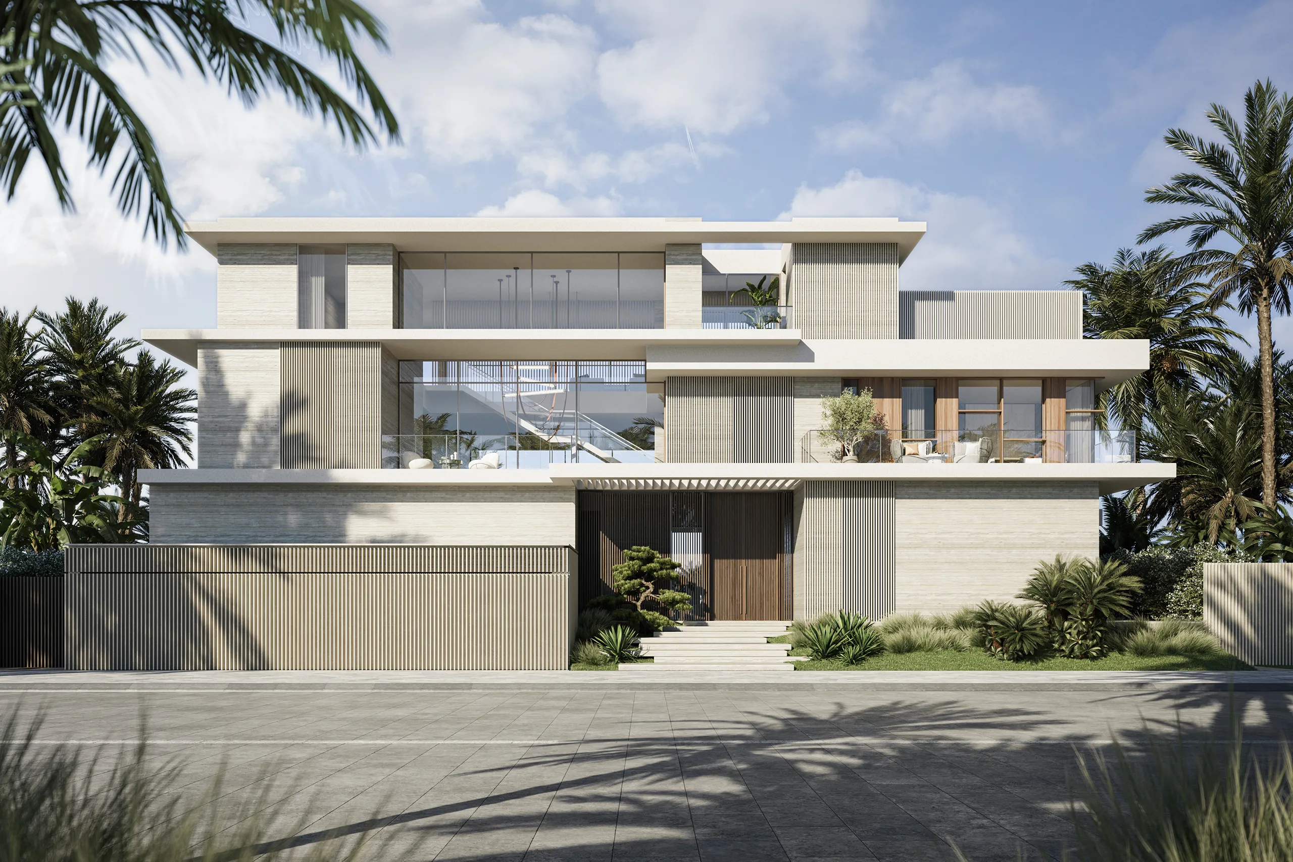 Bay Villas reference imagery for beachfront plots